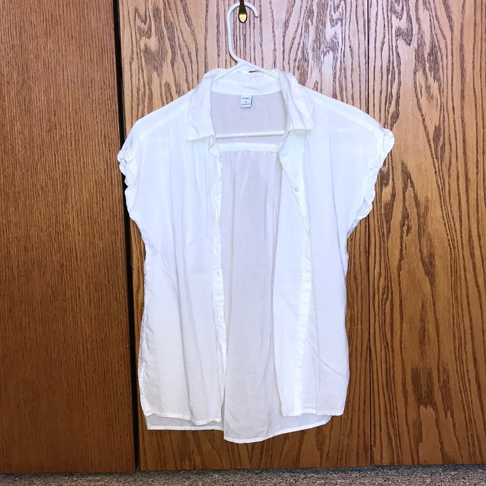 White Short Sleeve Blouse